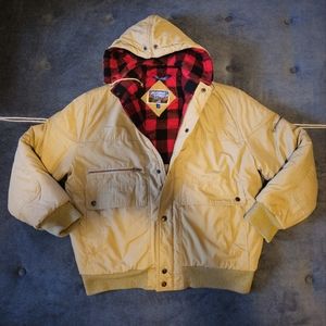 Vintage Northwest Territory Flannel Lined Jacket W/ Detachable Hood  Size XL